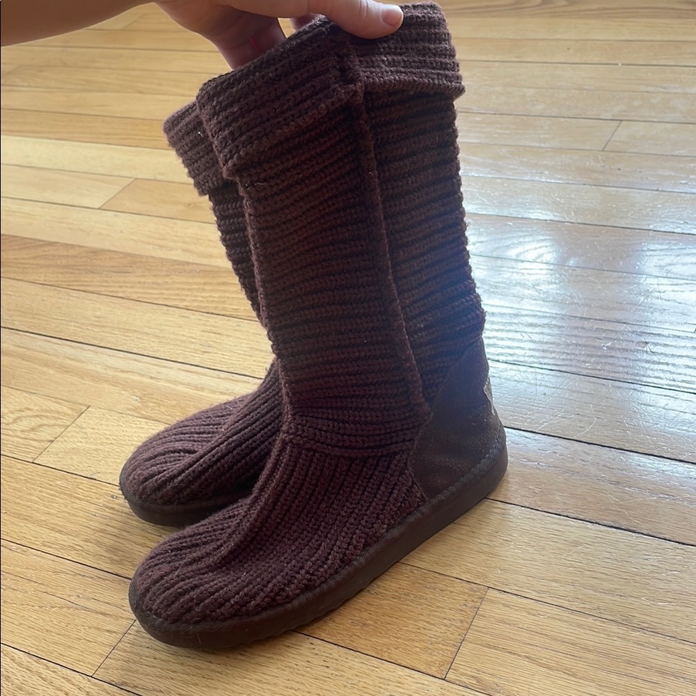 UGG Brown Knit Boots
